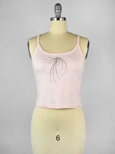 Pink 90's Tank Top with Bedazzlement - image 1