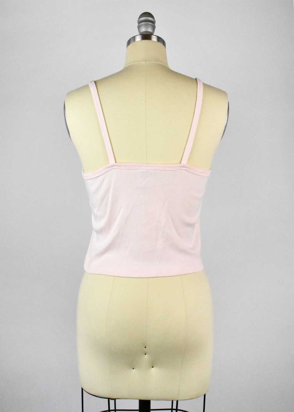 Pink 90's Tank Top with Bedazzlement - image 5