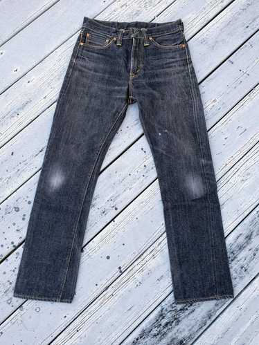 The Flat Head Straight Cut Raw Black Denim