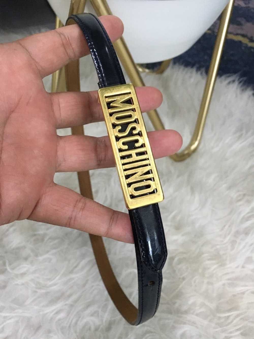 Moschino GENTLY USED🔥🔥MOSCHINO Gold Solid Bras … - image 3