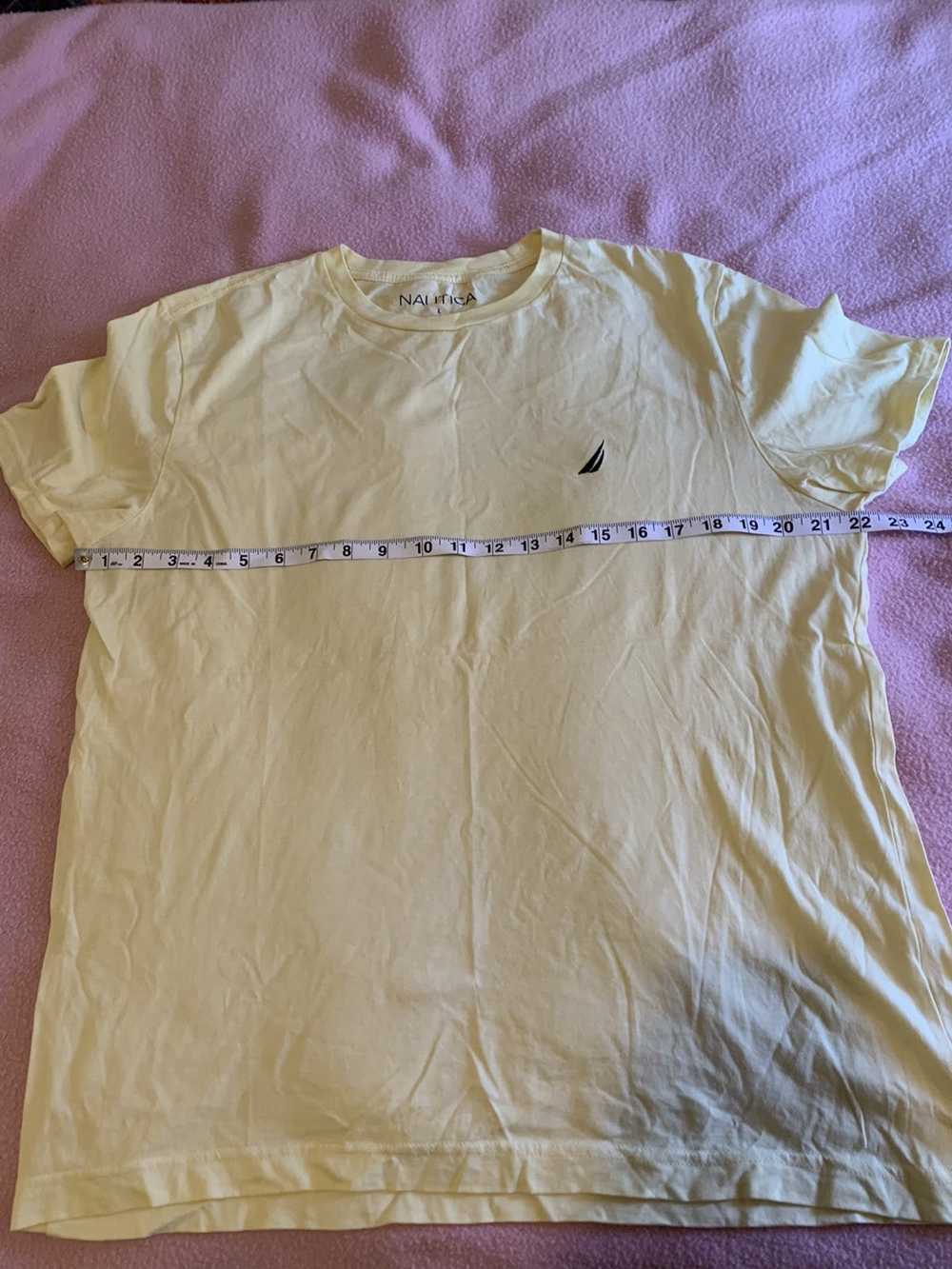 Nautica Light Yellow Nautica T Shirt Size Large - image 11