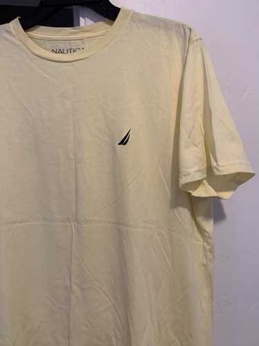 Nautica Light Yellow Nautica T Shirt Size Large - image 1