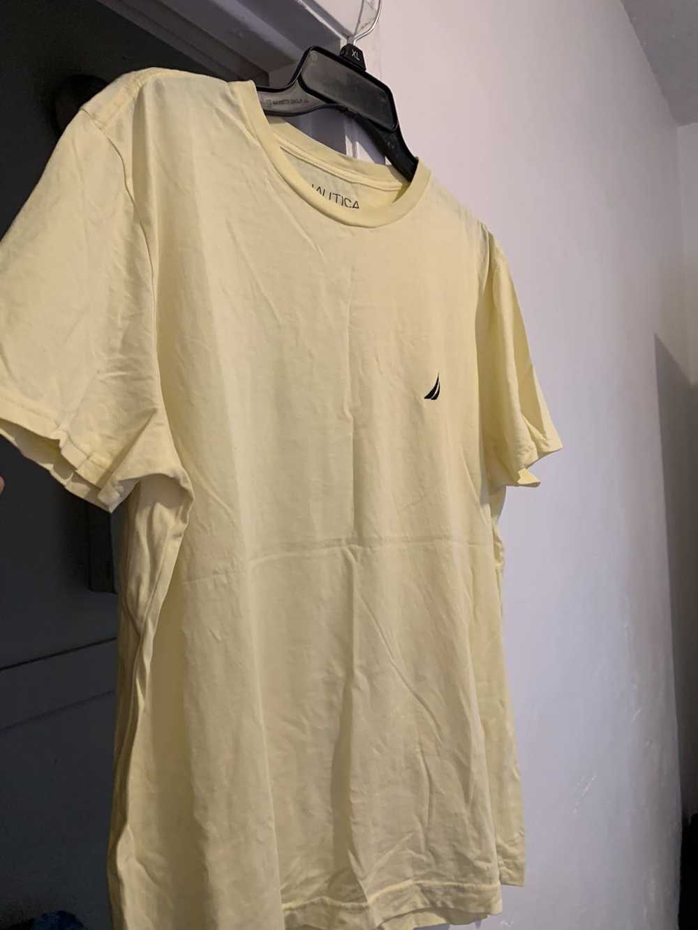 Nautica Light Yellow Nautica T Shirt Size Large - image 2