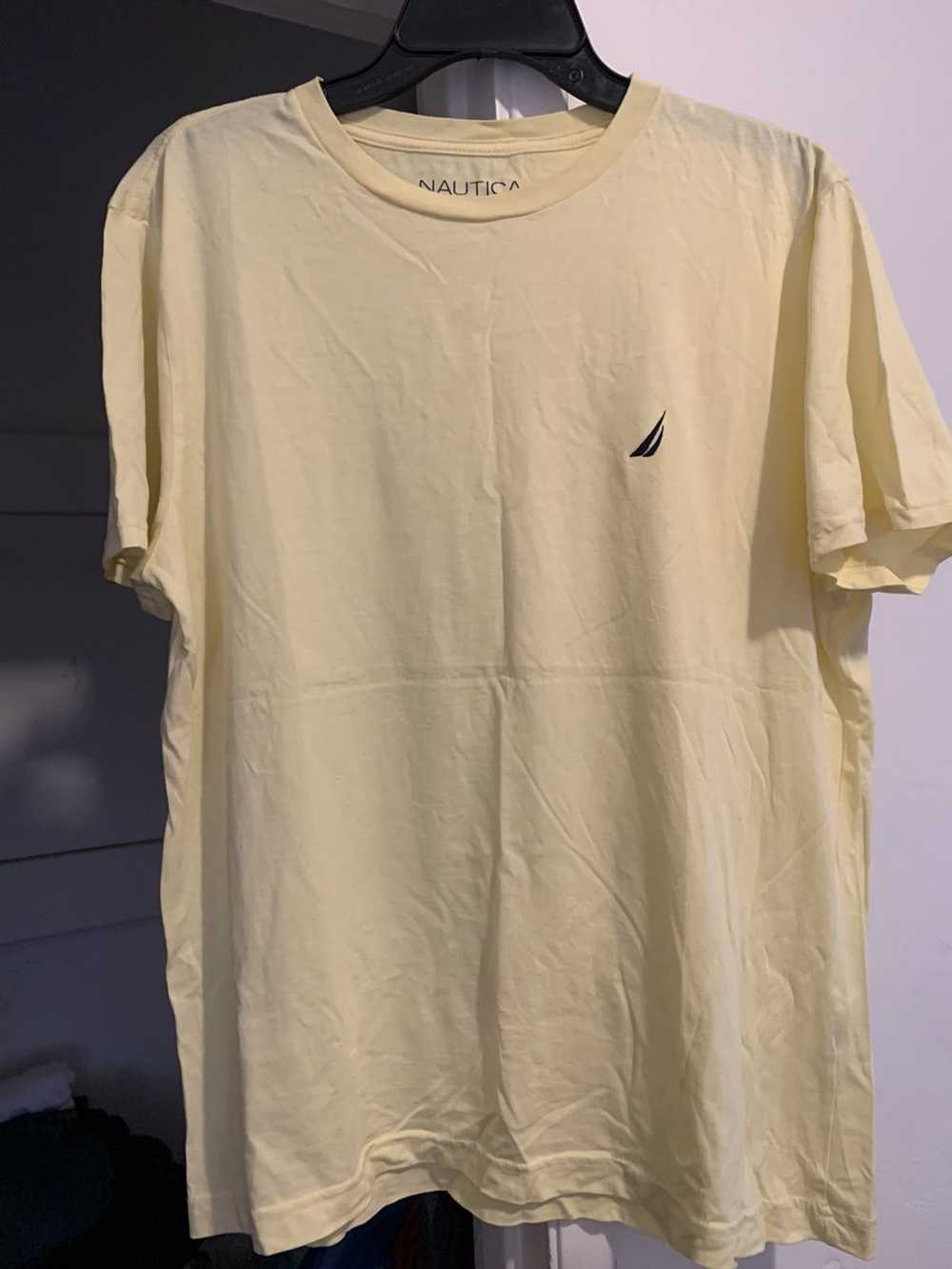 Nautica Light Yellow Nautica T Shirt Size Large - image 5