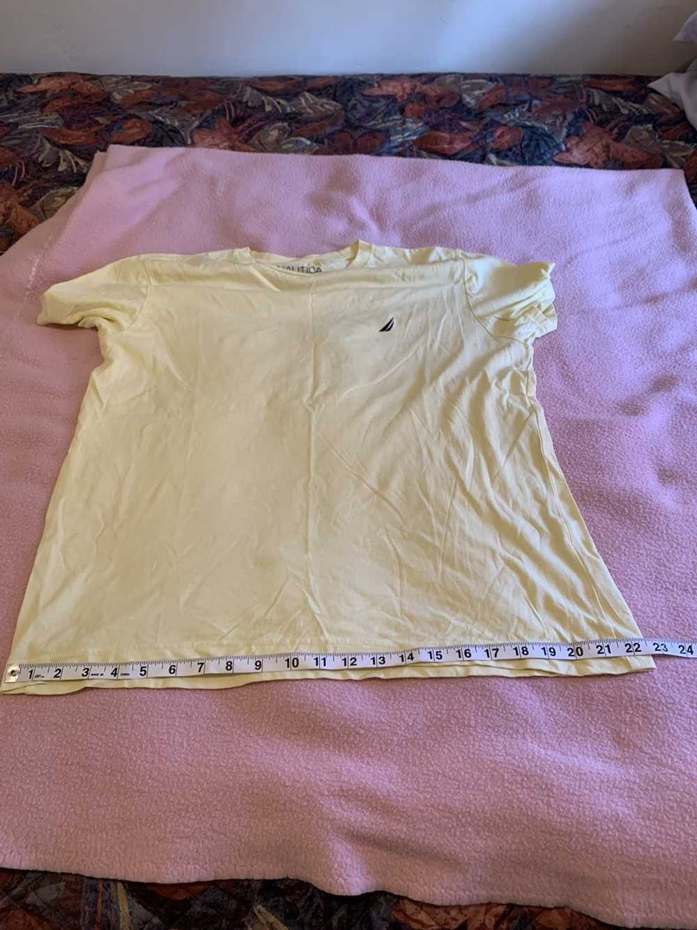 Nautica Light Yellow Nautica T Shirt Size Large - image 8