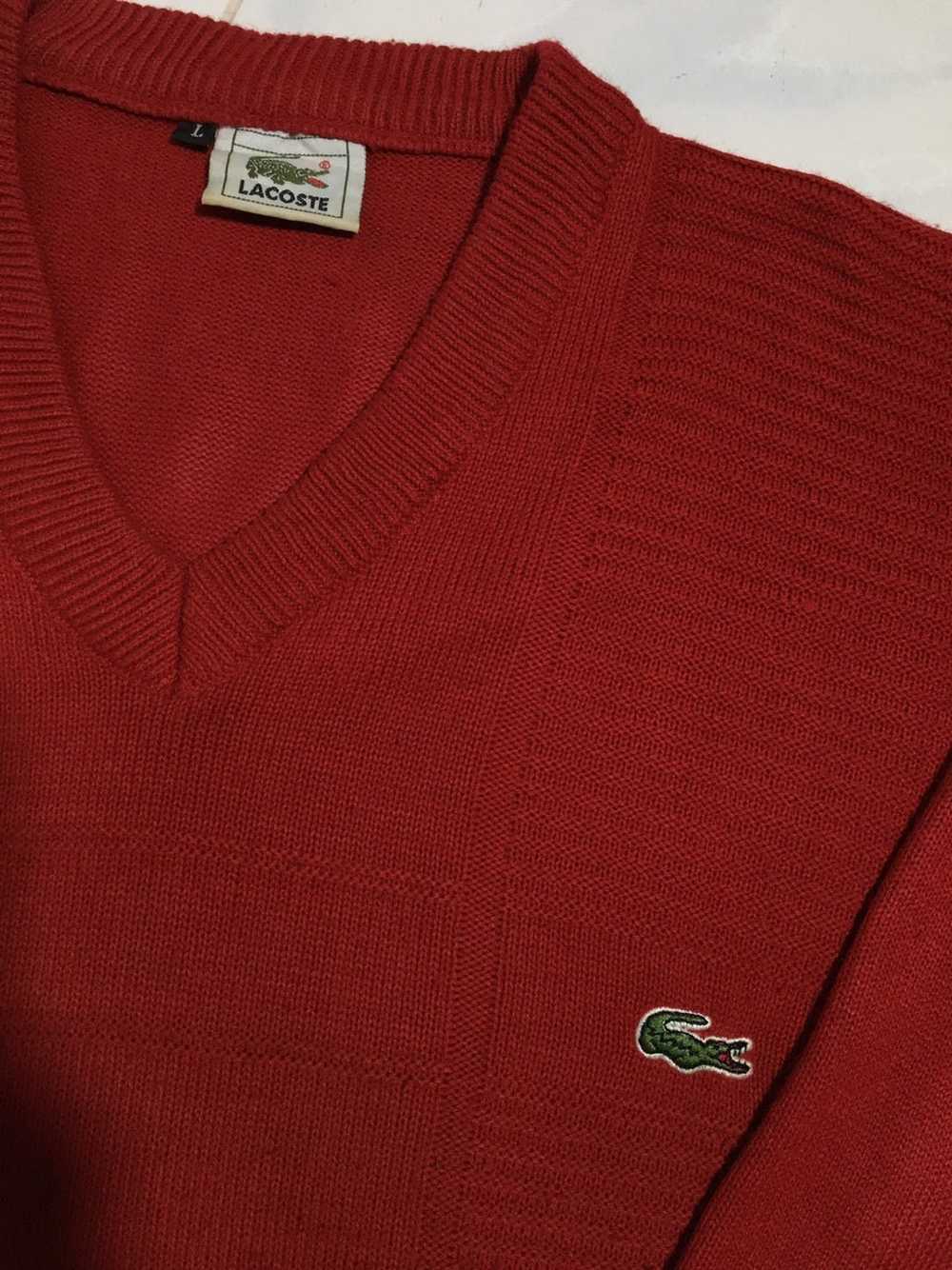 Coloured Cable Knit Sweater × Lacoste × Vintage L… - image 4