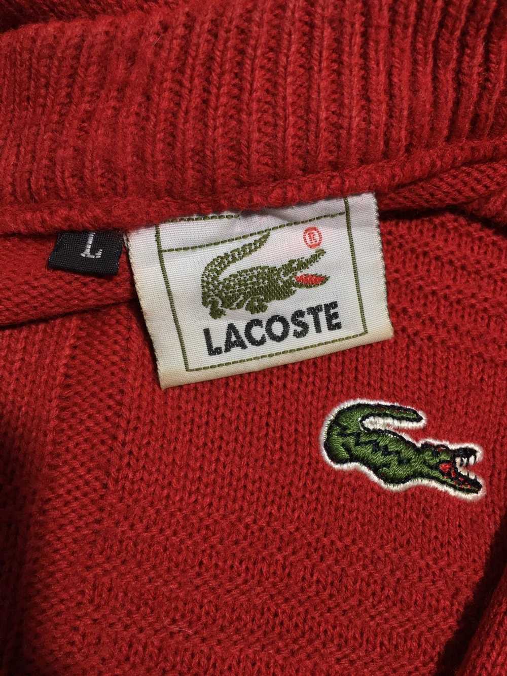 Coloured Cable Knit Sweater × Lacoste × Vintage L… - image 8