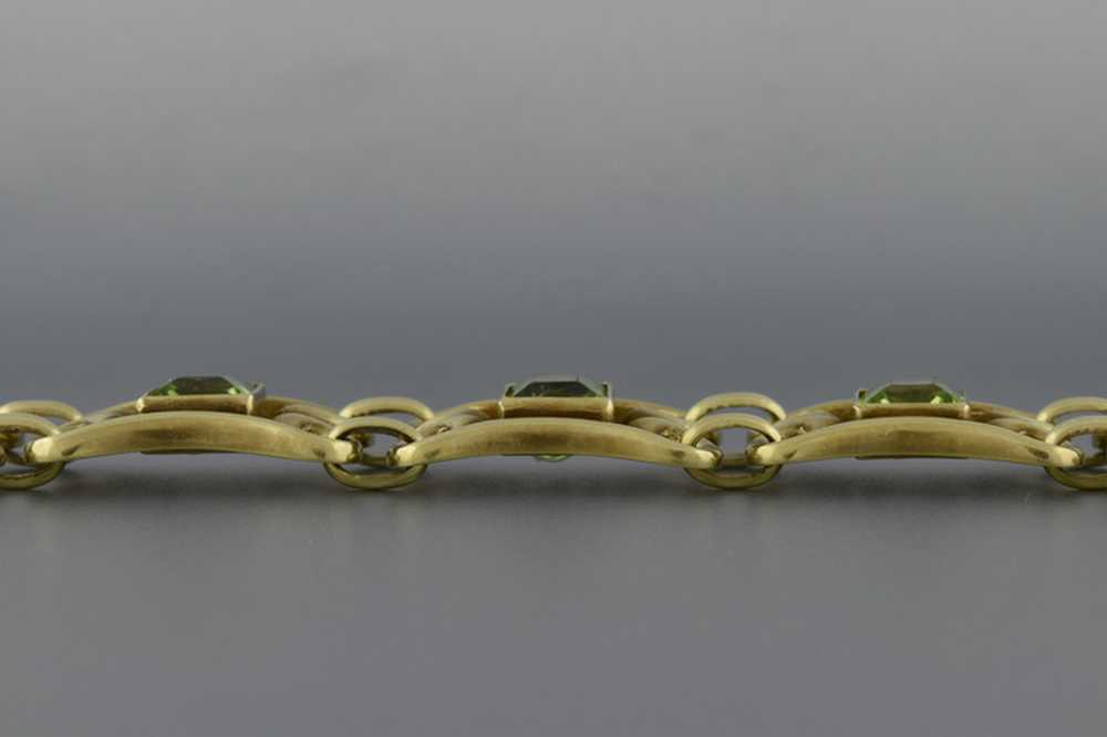 Art Nouveau Peridot Bracelet - image 5