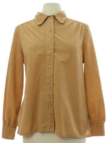 1970's Young Contemporary Womens Velour Shirt