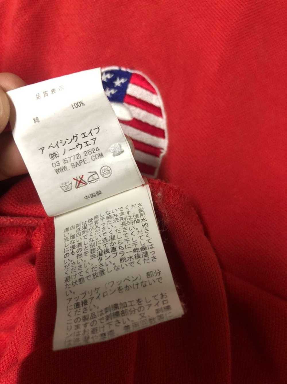 Bape Bapesta America Flag Embroidery Polo Shirt - image 6