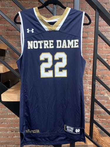 Men's Under Armour #14 White Notre Dame Fighting Irish Throwback