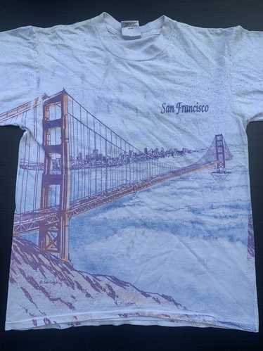 Vintage 91’ AOP SF Golden Gate Bridge Large T shir