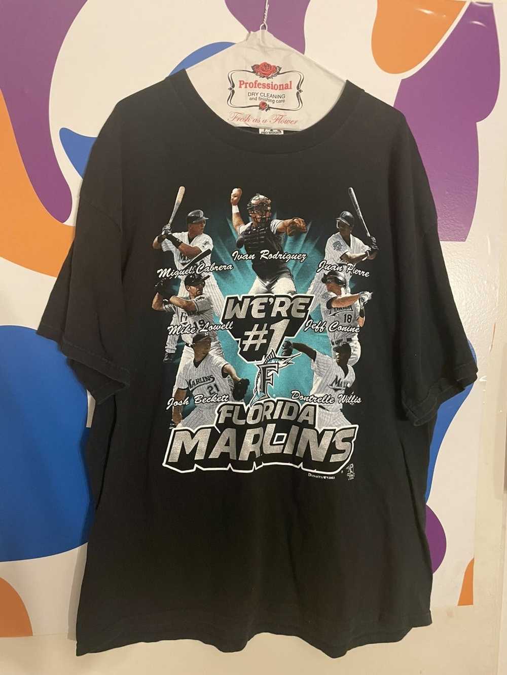 Vintage Florida Marlins Miguel Cabrera Youth Jersey. Size Youth Large.