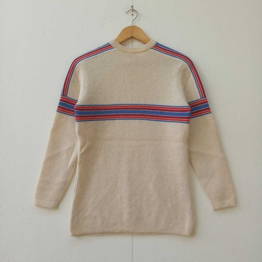 Coloured Cable Knit Sweater × Japanese Brand × Vi… - image 2