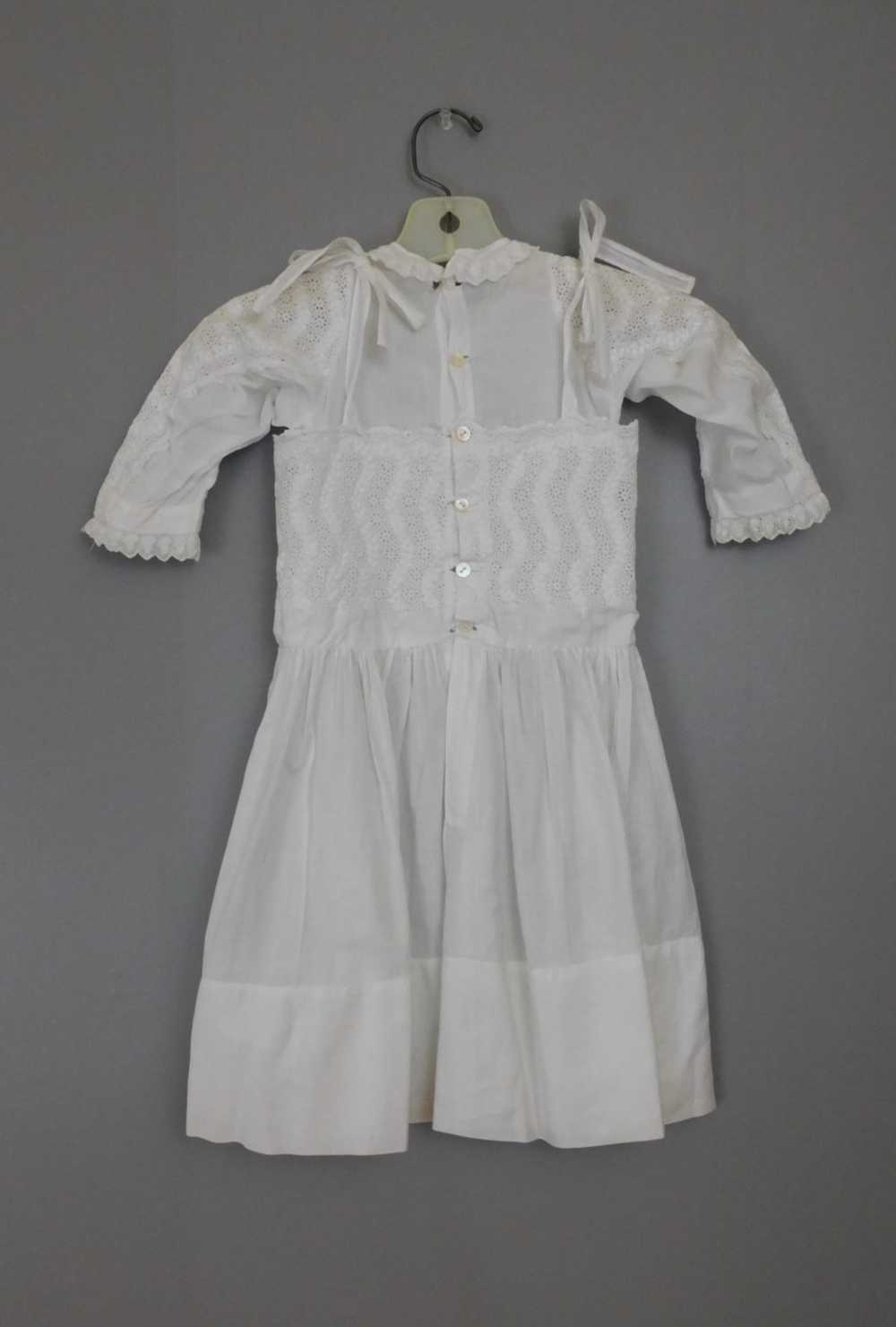 Antique Edwardian Little Girl Dress, Embroidered … - image 2