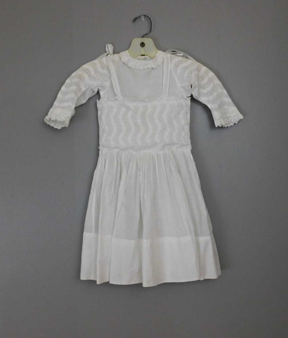 Antique Edwardian Little Girl Dress, Embroidered … - image 3