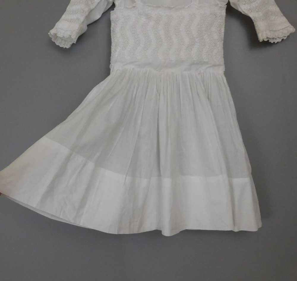 Antique Edwardian Little Girl Dress, Embroidered … - image 5