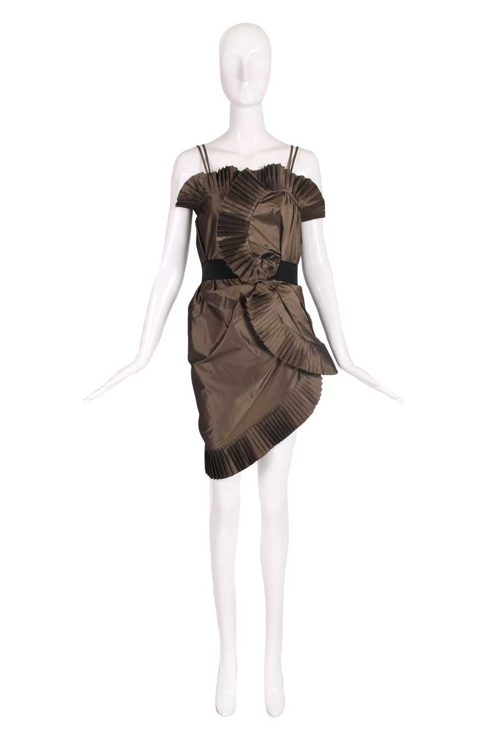 Christian Dior Mini Dress w/Accordion Pleats - image 1