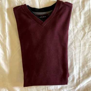 Claiborne Axcess XL Maroon V-neck Long Sleeve Swe… - image 1