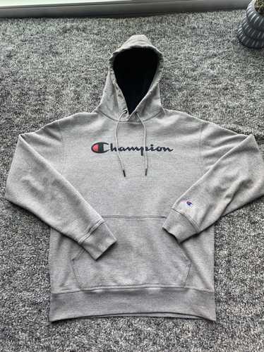 Champion Grey basic Champion Logo hoodie