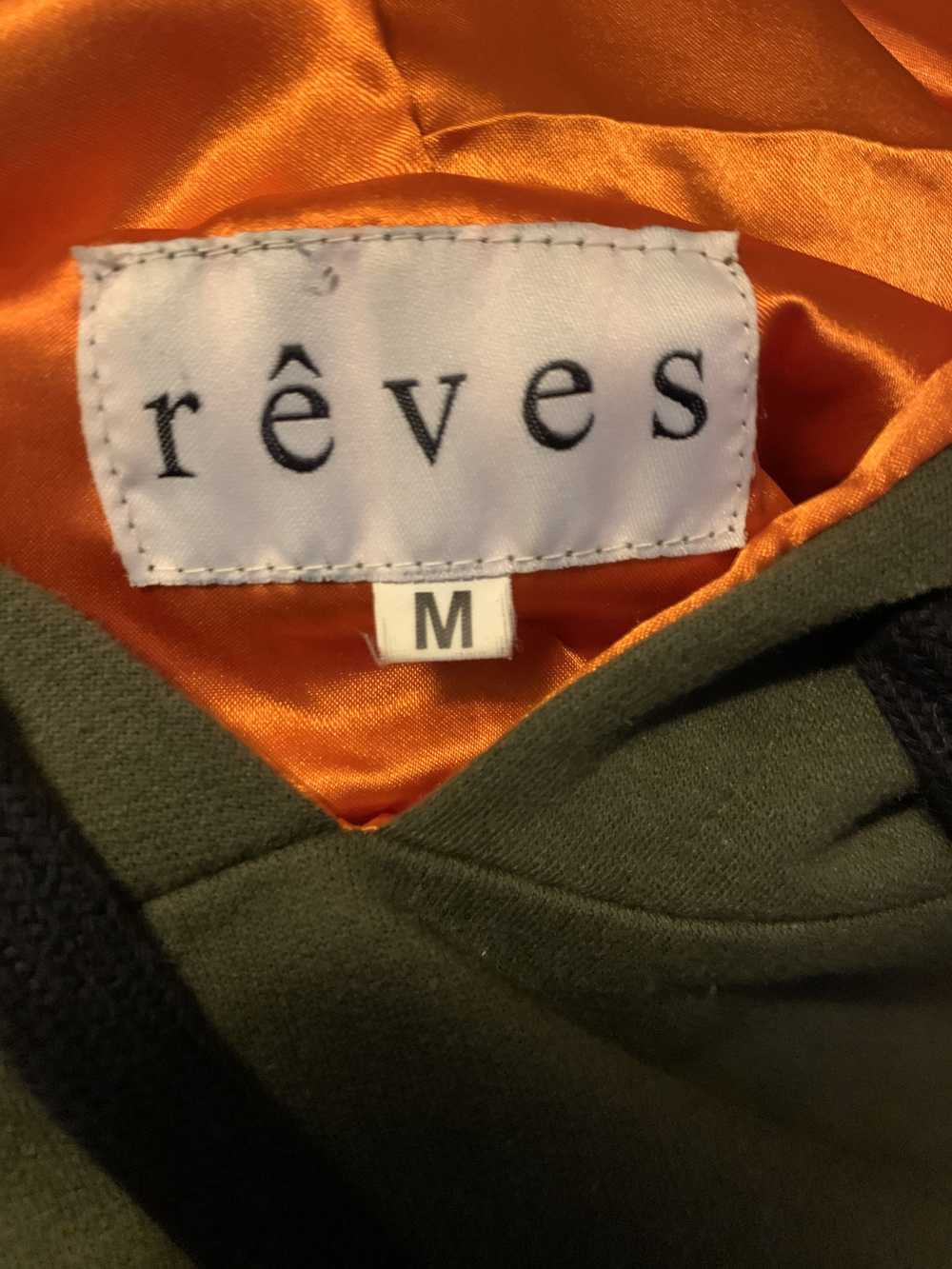 Reves Paris Reves Long Green Hoodie With Ties - image 2