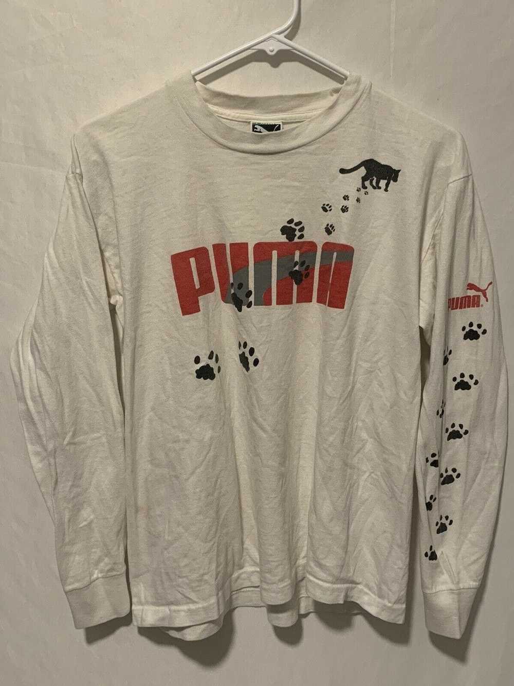 Puma Puma Women’s Longsleeve Paw Print Vintage Ca… - image 1