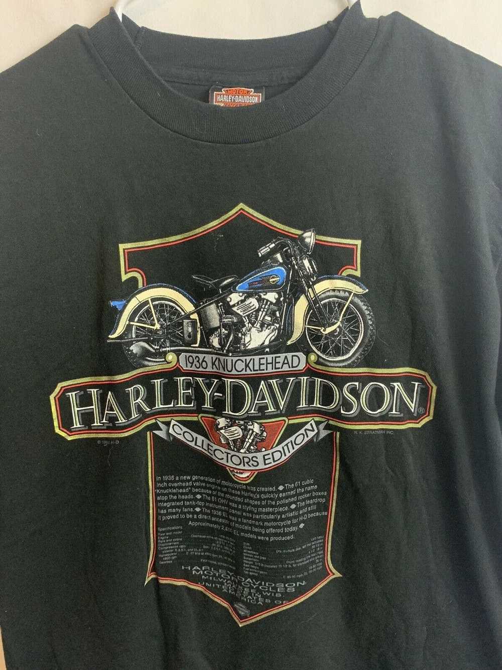 Harley Davidson Harley Davidson Knucklehead Stitc… - image 4