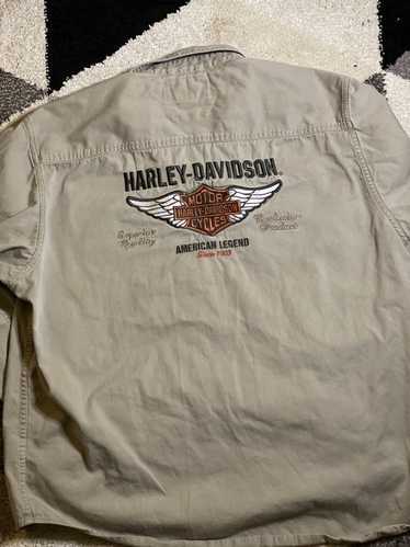 Harley Davidson × Vintage Harley Davidson button u