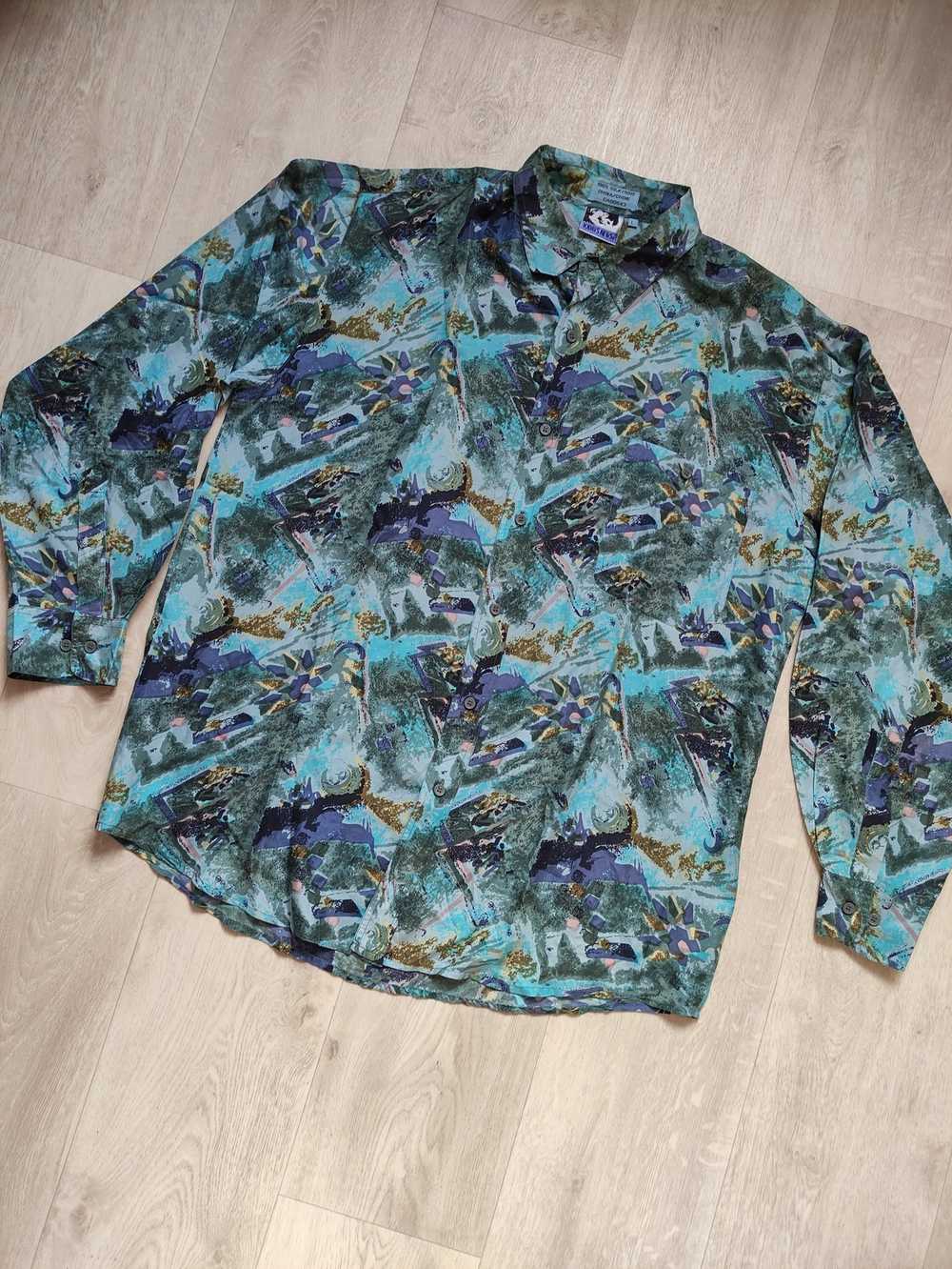 Hawaiian Shirt × Sik Silk × Vintage Vintage silk … - image 1