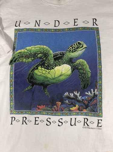 Vintage Vintage 1993 Under Pressure Turtle T-Shir… - image 1