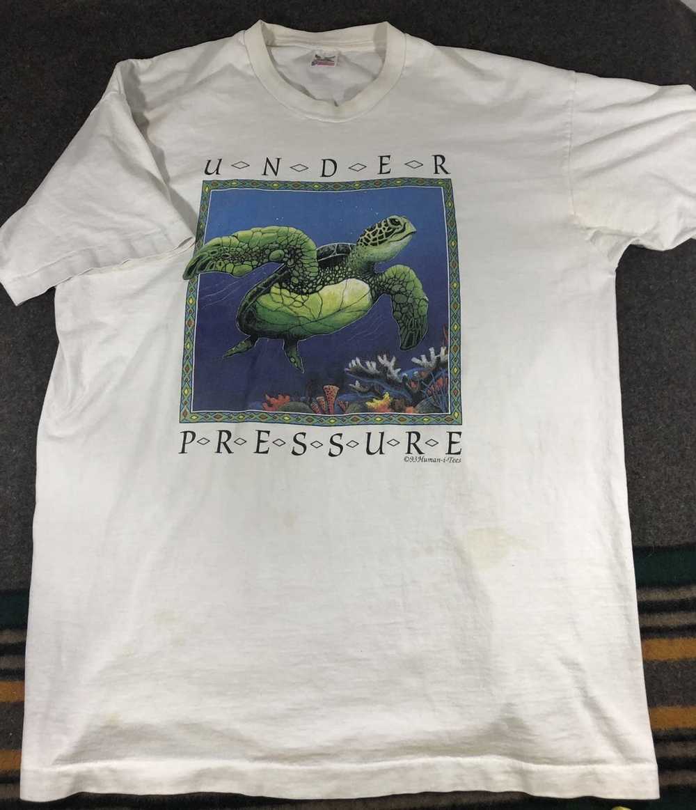 Vintage Vintage 1993 Under Pressure Turtle T-Shir… - image 2