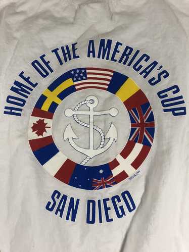Vintage 1987 San Diego America’s Cup Yacht Sailing