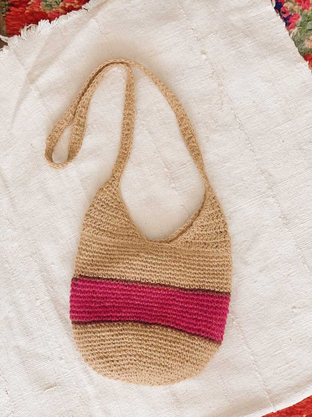 Woven Sisal Crossbody Bag - image 2