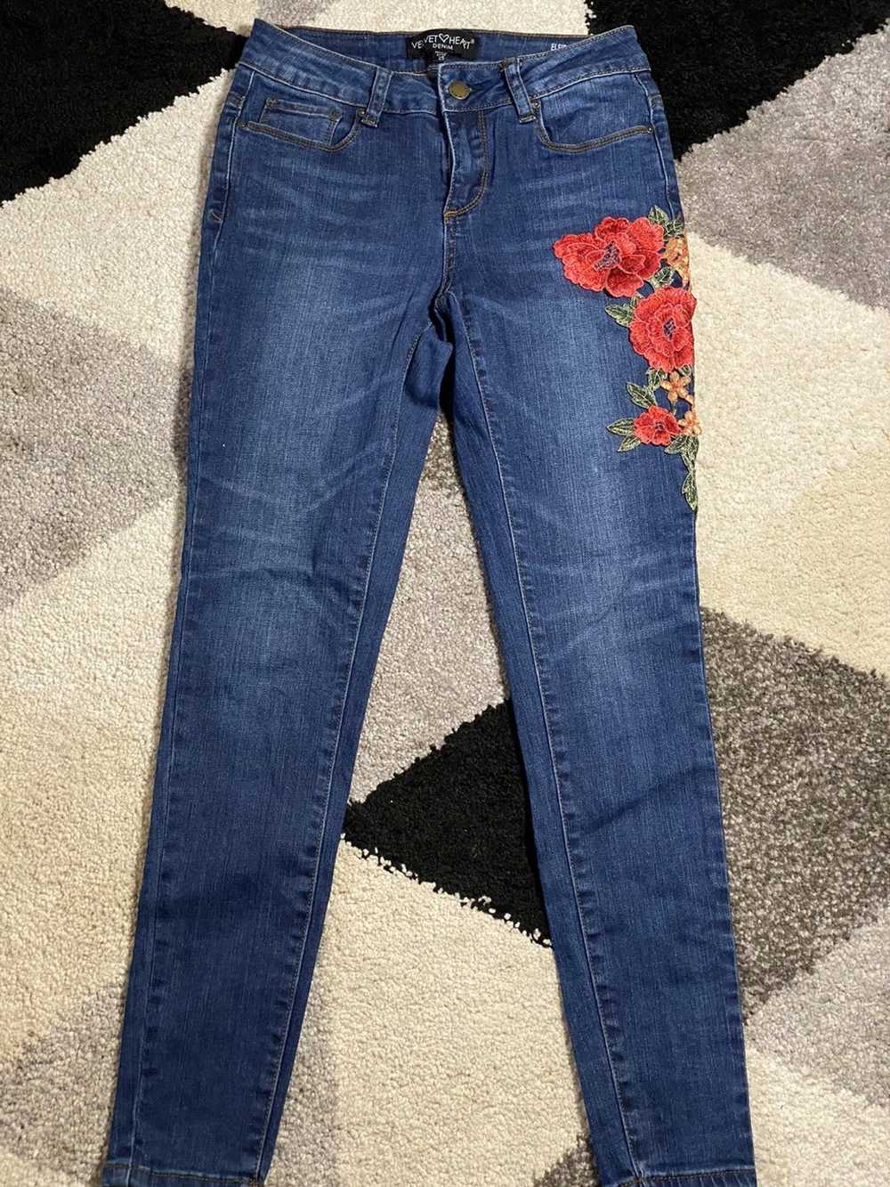 Streetwear Floral jeans size 25 - image 1