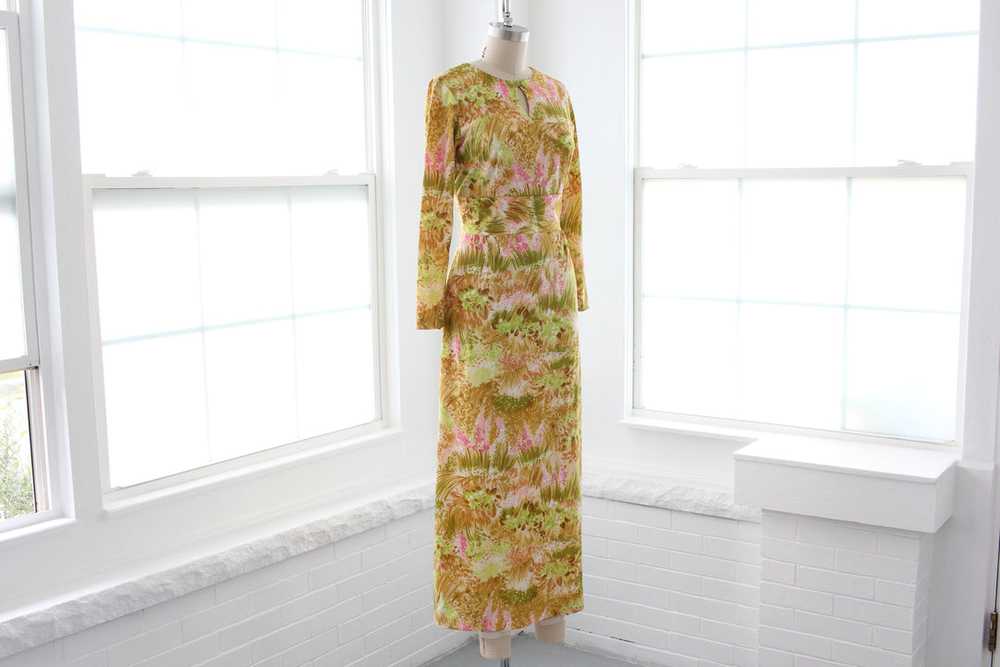 60s Floral Maxi Dress - image 2