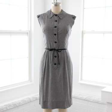 60s Gingham Sheath Dress - image 1