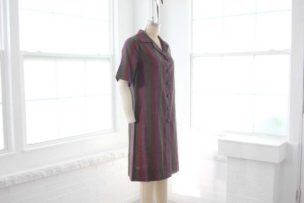 60s Linen Shift Dress - image 2