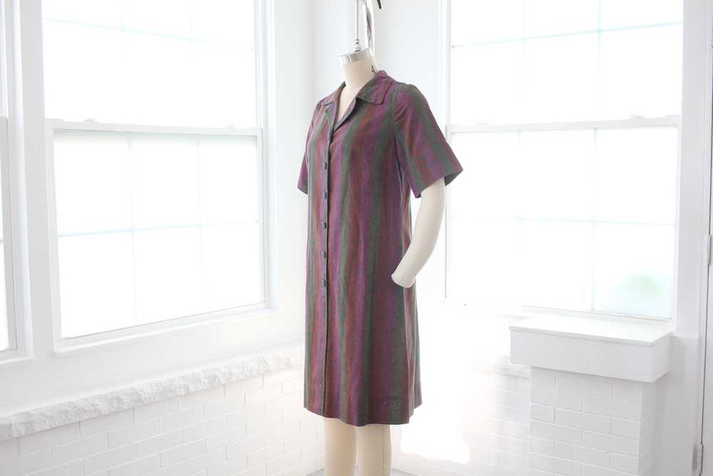 60s Linen Shift Dress - image 3