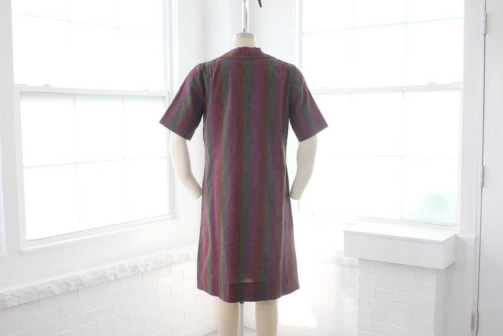 60s Linen Shift Dress - image 4