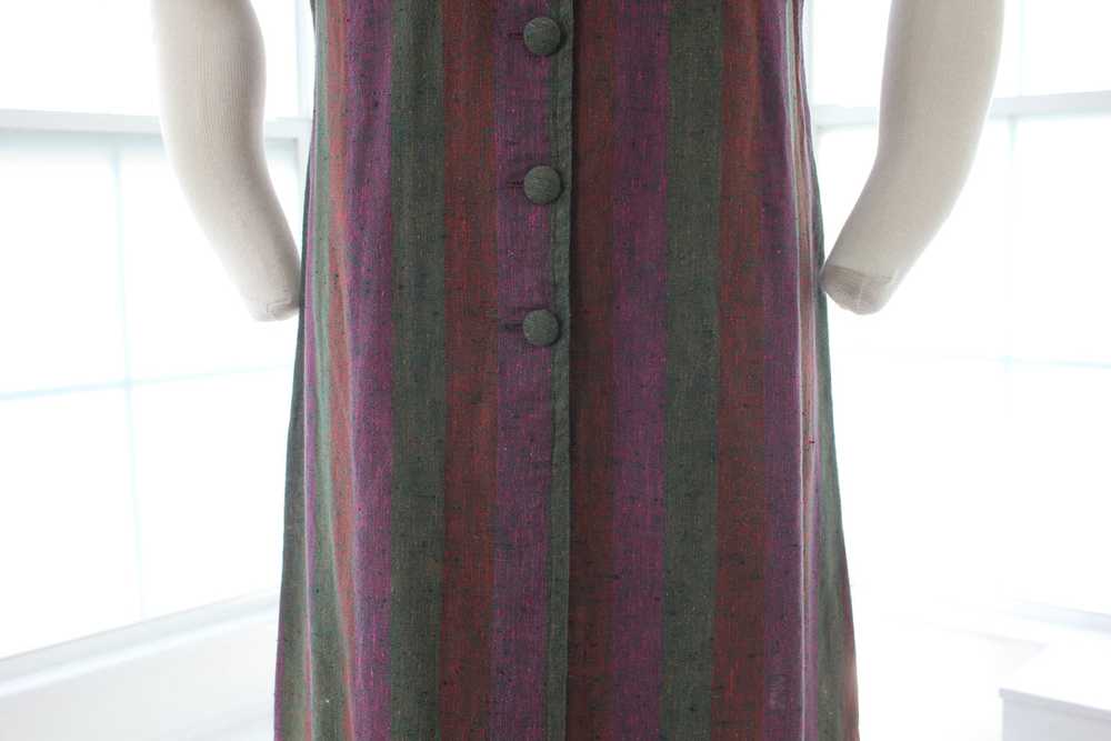 60s Linen Shift Dress - image 7
