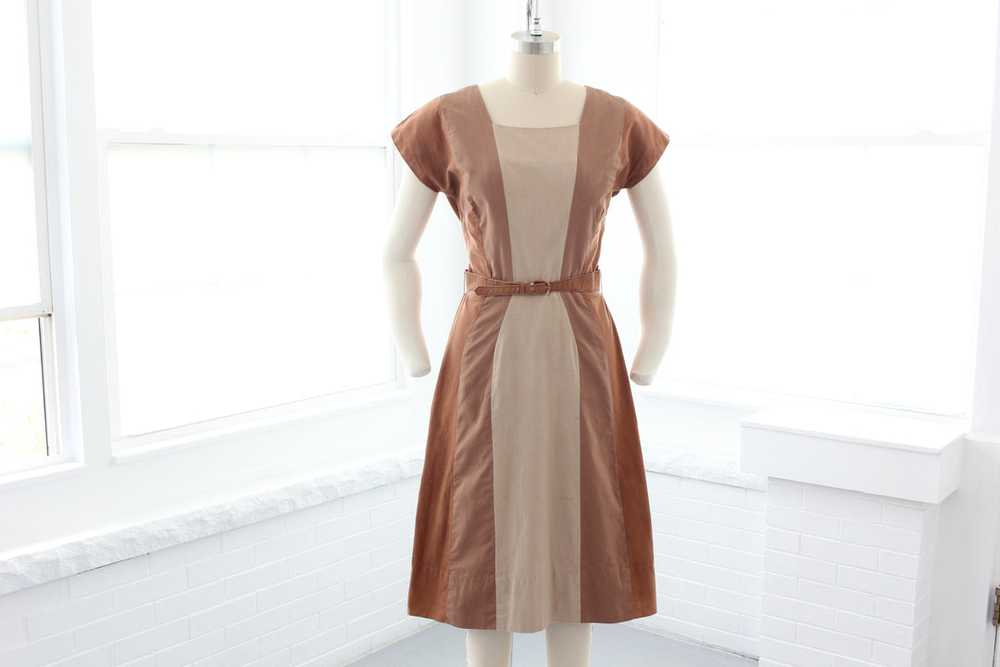 60s Mod Cotton Day Dress - image 11