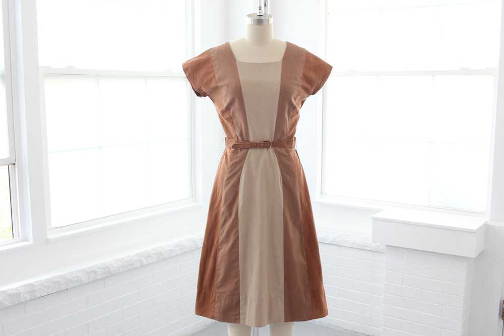 60s Mod Cotton Day Dress - image 2
