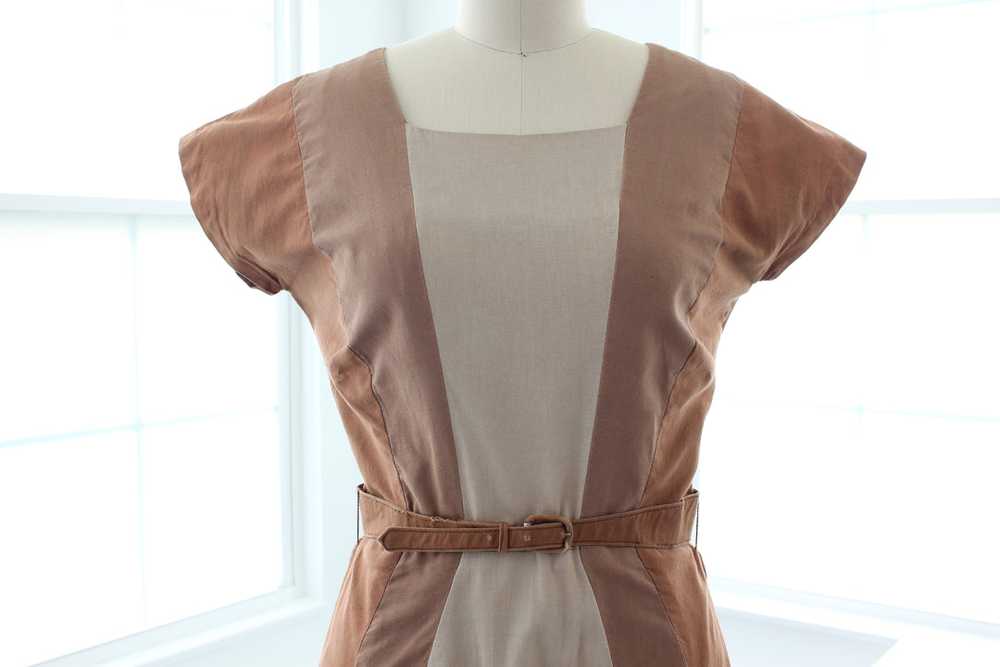60s Mod Cotton Day Dress - image 7