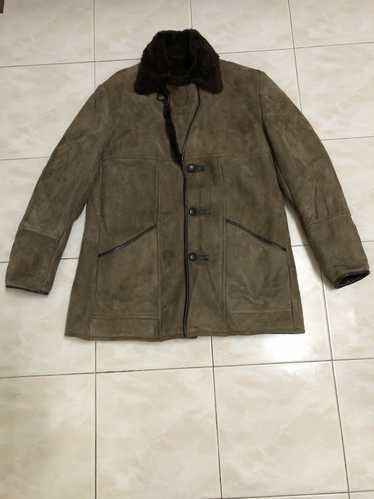 Leather Jacket × Sheepskin Coat × Vintage Vintage 