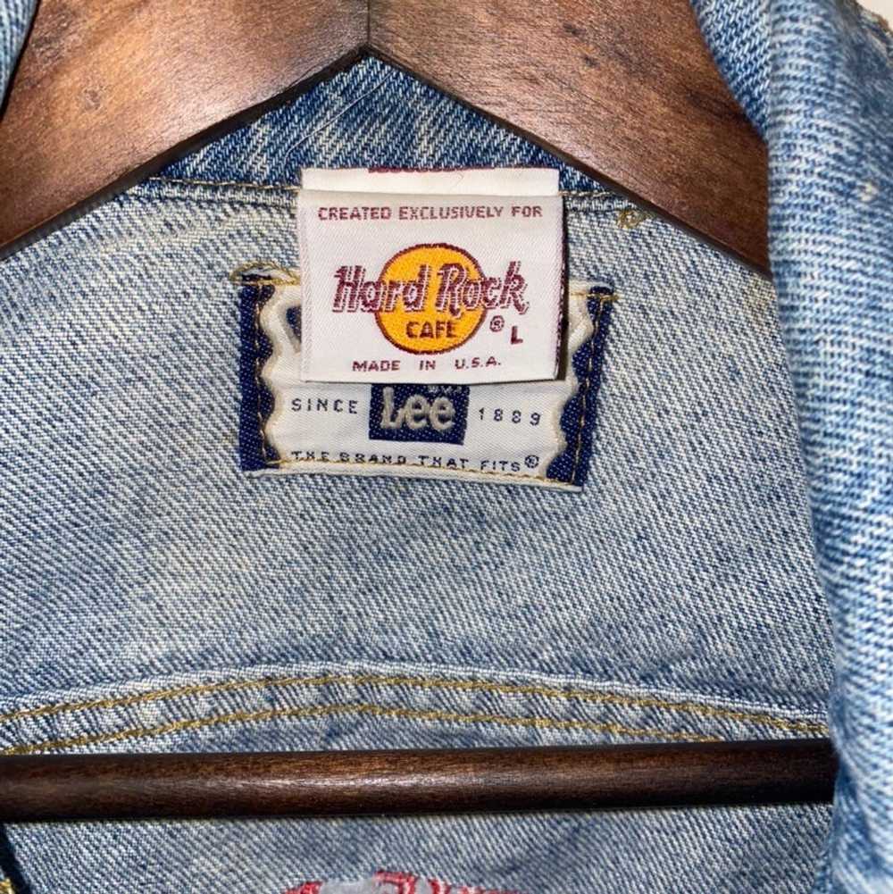 Denim Jacket × Hard Rock Cafe × Vintage Vintage H… - image 3