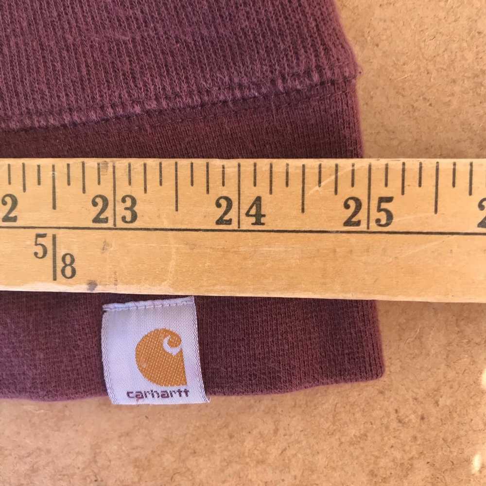 Carhartt Carhartt Maroon 1/4 zip Sweater - image 10