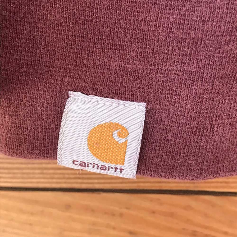 Carhartt Carhartt Maroon 1/4 zip Sweater - image 4