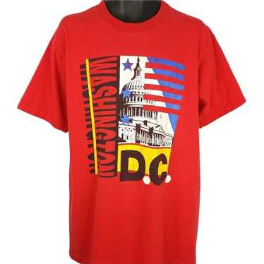 Vintage Washington DC T Shirt Vintage 90s The Cap… - image 1