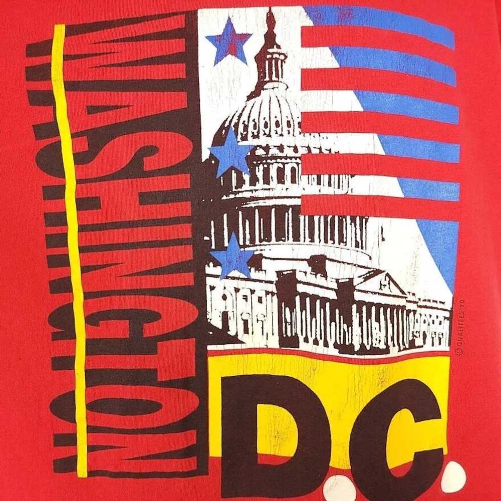 Vintage Washington DC T Shirt Vintage 90s The Cap… - image 2