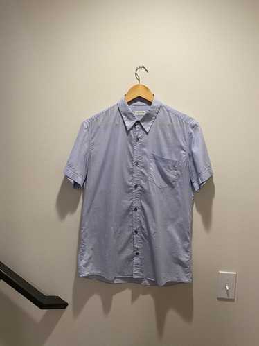 Navy Dotted Pattern Oversized Short Sleeve Revere Shirt– JIMNETO